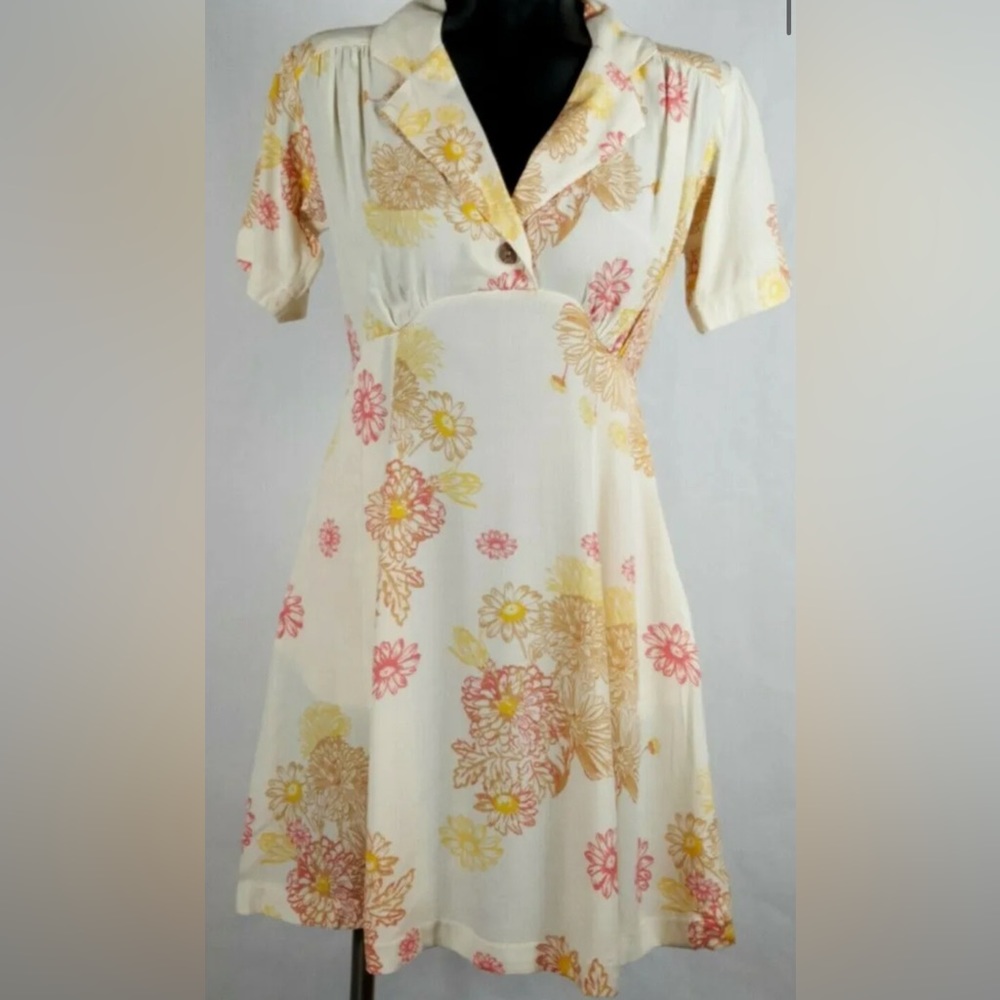 Sz s Free people cream comb dress